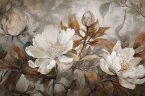 Fototapeta Białe kwiaty i miedź 32423 Naklejkomania - zdjecie 2 - miniatura