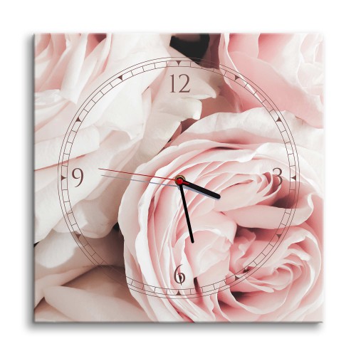 Zegar z obrazem Wyblakłe róże 25302 Naklejkomania - zdjecie 1