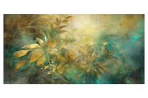 Obraz Złote gałęzie i motywy florystyczne 32483 Naklejkomania - zdjecie 1 - miniatura