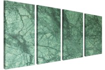 Czteroczęściowy, surowy obraz Zielona struktura z pęknięciami 32506 Naklejkomania - zdjecie 2 - miniatura