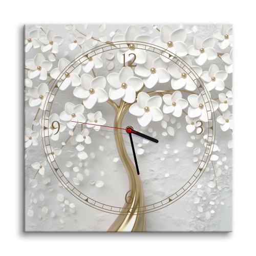 Zegar z obrazem Złote drzewo 25301 Naklejkomania - zdjecie 1