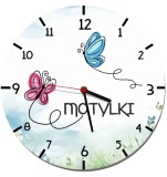 Zegar ścienny do przedszkola dla grupy Motylki Naklejkomania - zdjecie 1 - miniatura