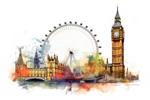 Fototapeta Londyn w kolorach 80015 Naklejkomania - zdjecie 2 - miniatura
