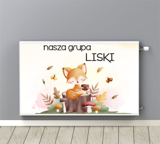 Magnetyczna maskownica na grzejnik do przedszkola, grupa Liski 25812