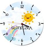 Zegar ścienny do przedszkola dla grupy Słoneczka Naklejkomania - zdjecie 1 - miniatura