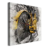 Zegar z obrazem Żółty rower 25312 Naklejkomania - zdjecie 2 - miniatura