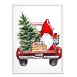Zabawny, świąteczny plakat Dekoracje na bagażniku auta 61679 Naklejkomania - zdjecie 2 - miniatura