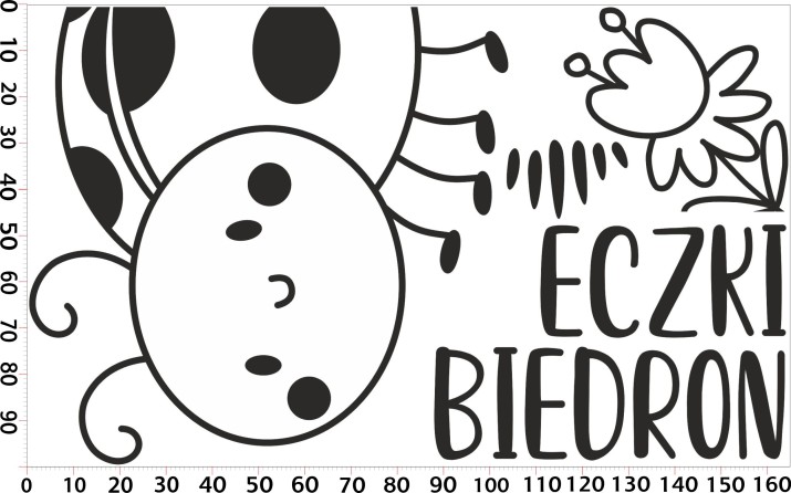 Naklejki na ściany przy drzwiach w przedszkolu: Grupa biedronki 64701 - zdjęcie 2