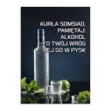 Zabawny, imprezowy plakat, prezent dla znajomych - Butelka 80029 Naklejkomania - zdjecie 4 - miniatura