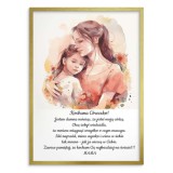 Plakat dla córki od mamy z akwarelowym obrazkiem 80020 Naklejkomania - zdjecie 2 - miniatura
