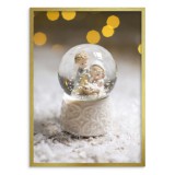 Uroczy plakat ze świątecznym motywem Kula śnieżna 61688 Naklejkomania - zdjecie 2 - miniatura
