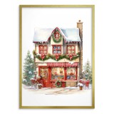 Zimowy plakat Świąteczny sklepik 61664 Naklejkomania - zdjecie 2 - miniatura