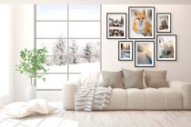 Zimowe plakaty Lis, śnieżne widoki i szyszki 23193 Naklejkomania - zdjecie 6 - miniatura