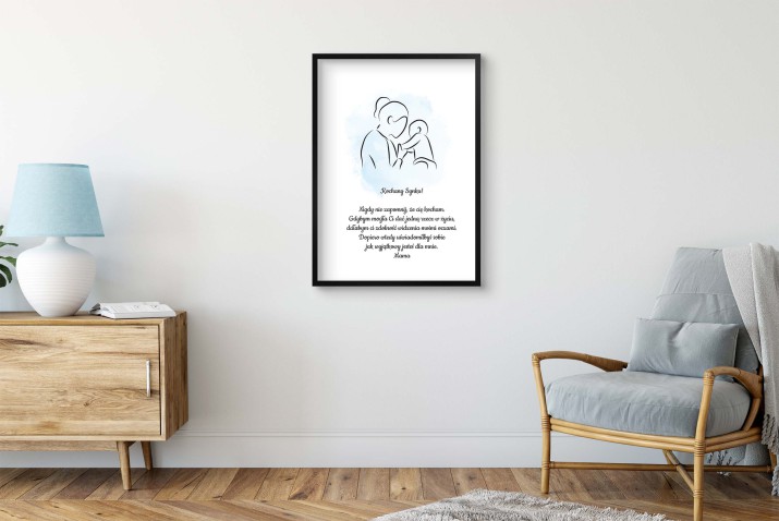 Minimalistyczny plakat dla syna od mamy 80025 - zdjęcie 5