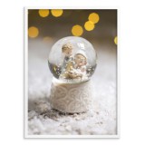 Uroczy plakat ze świątecznym motywem Kula śnieżna 61688 Naklejkomania - zdjecie 3 - miniatura