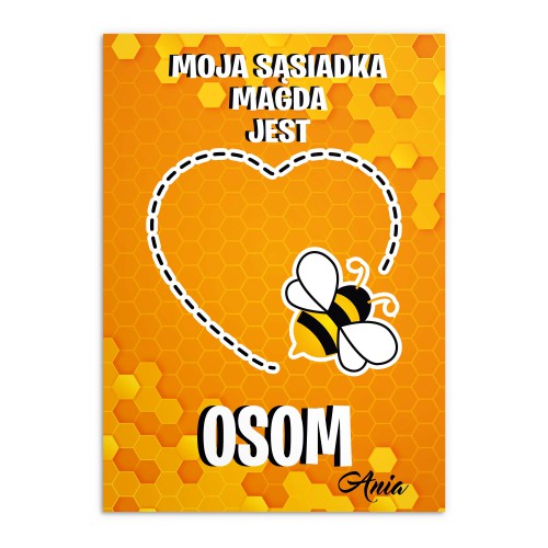 Zabawny plakat dla znajomej, sąsiadki z osą - Jesteś awesome! 80030 - zdjęcie 5