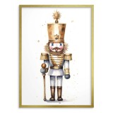 Świąteczny plakat Malowany drewniany żołnierzyk 61656 Naklejkomania - zdjecie 2 - miniatura