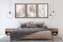 WYPRZEDAŻ 30x40 Zestaw minimalistycznych plakatów Abstrakcyjna kobiecość KP385 Naklejkomania - zdjecie 5 - miniatura