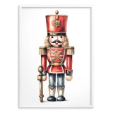 Świąteczny plakat Żołnierzyk w czerwonym stroju 61655 Naklejkomania - zdjecie 3 - miniatura