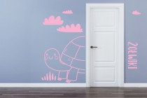 Naklejki na ściany przy drzwiach w przedszkolu: Grupa żółwiki 64707 Naklejkomania - zdjecie 1 - miniatura