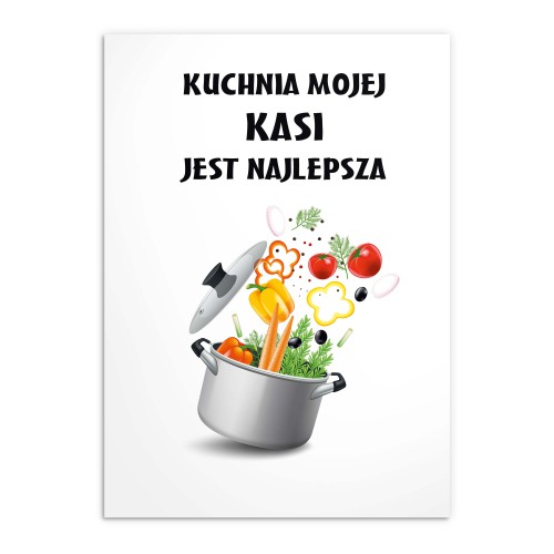 Plakat na prezent dla dziewczyny, żony, przyjaciółki Najlepsza kuchnia 80031 - zdjęcie 4