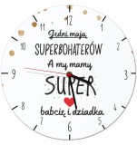 Zegar ścienny dla dziadków Superbohaterowie Z074 Naklejkomania - zdjecie 1 - miniatura