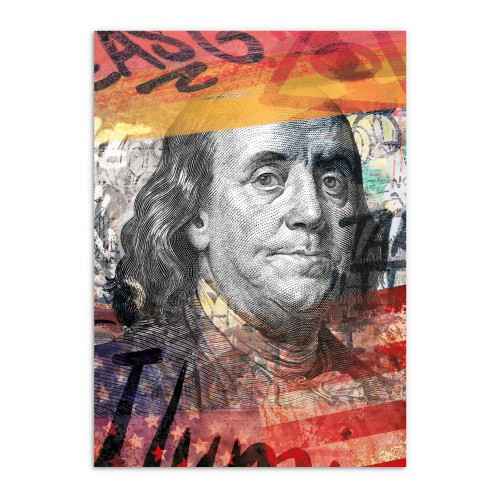 Młodzieżowy plakat Benjamin Franklin - graffiti 23189 - zdjęcie 4