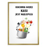 Plakat na prezent dla dziewczyny, żony, przyjaciółki Najlepsza kuchnia 80031 Naklejkomania - zdjecie 2 - miniatura
