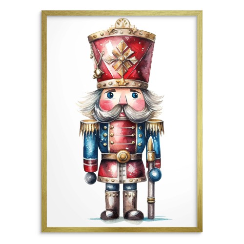 Świąteczny plakat Bajkowy żołnierzyk - dziadek do orzechów 61654 - zdjęcie 3