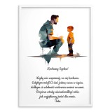 Nowoczesny plakat dla syna od taty Graficzna miłość 80021 Naklejkomania - zdjecie 2 - miniatura