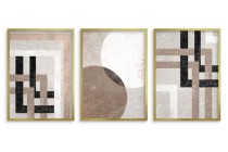 Kąty i koła - minimalistyczne, geometryczne plakaty na ścianę KP388 Naklejkomania - zdjecie 3 - miniatura