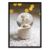 Uroczy plakat ze świątecznym motywem Kula śnieżna 61688 Naklejkomania - zdjecie 1 - miniatura