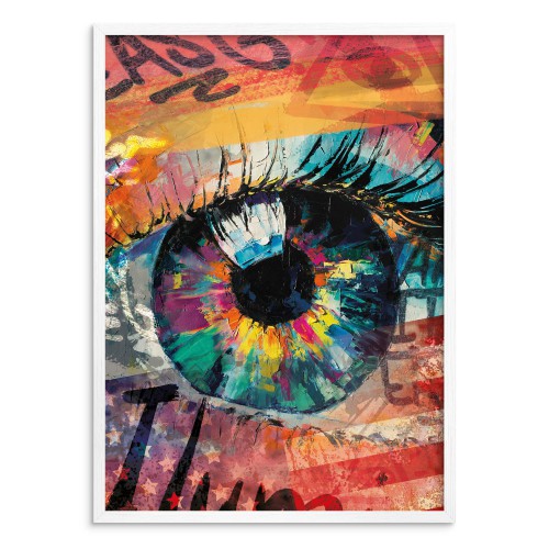 Nowoczesny, kolorowy plakat Graffiti - oko 23191 - zdjęcie 2