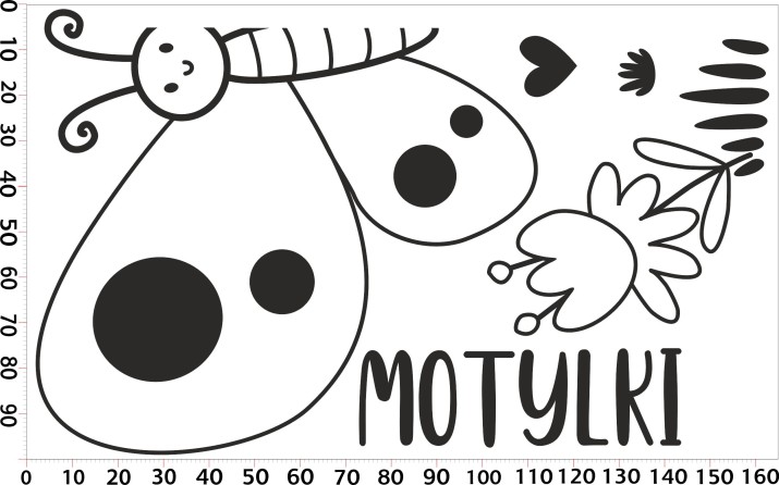 Naklejki na ściany przy drzwiach w przedszkolu: Grupa motylki 64703 - zdjęcie 2