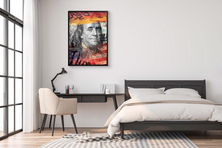 Młodzieżowy plakat Benjamin Franklin - graffiti 23189 - zdjęcie 5
