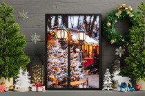 Zimowy plakat Świąteczny jarmark 61672 Naklejkomania - zdjecie 4 - miniatura