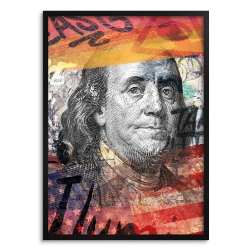 Młodzieżowy plakat Benjamin Franklin - graffiti 23189