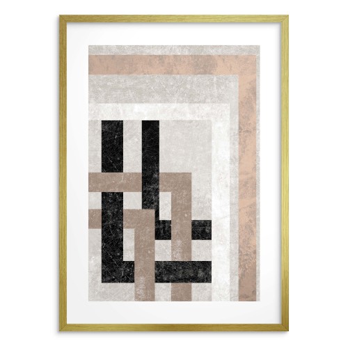 Minimalistyczny plakat Geometryczna przeplatanka 61636 - zdjęcie 3