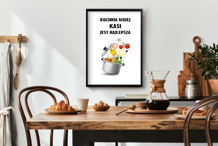 Plakat na prezent dla dziewczyny, żony, przyjaciółki Najlepsza kuchnia 80031 - zdjęcie 5