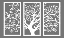 Obraz ażurowy Drzewo i ptaki 66800 Naklejkomania - zdjecie 6 - miniatura