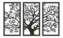 Obraz ażurowy Drzewo i ptaki 66800 Naklejkomania - zdjecie 1 - miniatura