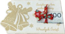 Świąteczny bon podarunkowy, pomysł na prezent, motyw Dzwoneczki z jemiołą Naklejkomania - zdjecie 1 - miniatura