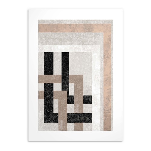 Minimalistyczny plakat Geometryczna przeplatanka 61636 - zdjęcie 4