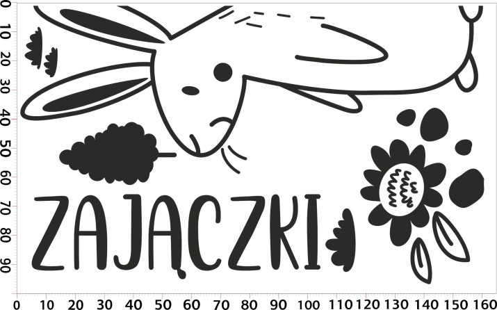 Naklejki na ściany przy drzwiach w przedszkolu: Grupa zajączki 64700 - zdjęcie 2
