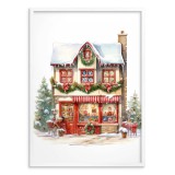 Zimowy plakat Świąteczny sklepik 61664 Naklejkomania - zdjecie 3 - miniatura