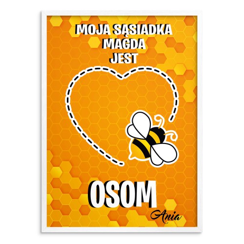Zabawny plakat dla znajomej, sąsiadki z osą - Jesteś awesome! 80030 - zdjęcie 2