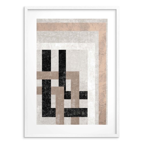 Minimalistyczny plakat Geometryczna przeplatanka 61636 - zdjęcie 2