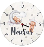 Zegar do pokoju dziecięcego Pastelowe misie zd066 Naklejkomania - zdjecie 1 - miniatura