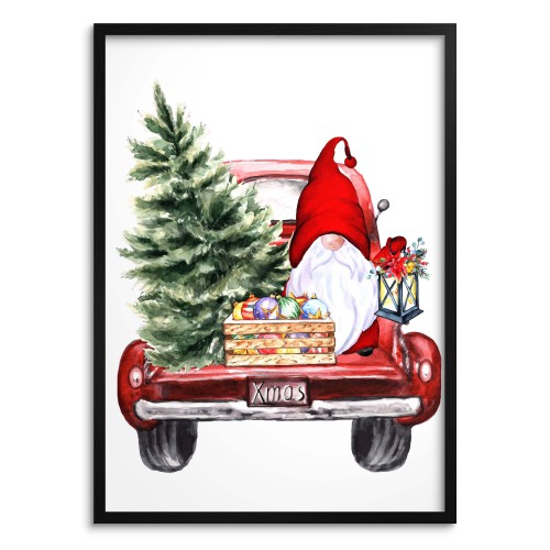Zabawny, świąteczny plakat Dekoracje na bagażniku auta 61679 Naklejkomania - zdjecie 1