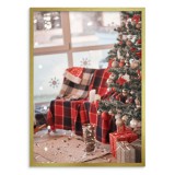 Przytulne święta - Bożonarodzeniowy plakat z motywem czerwonego koloru 61680 Naklejkomania - zdjecie 2 - miniatura
